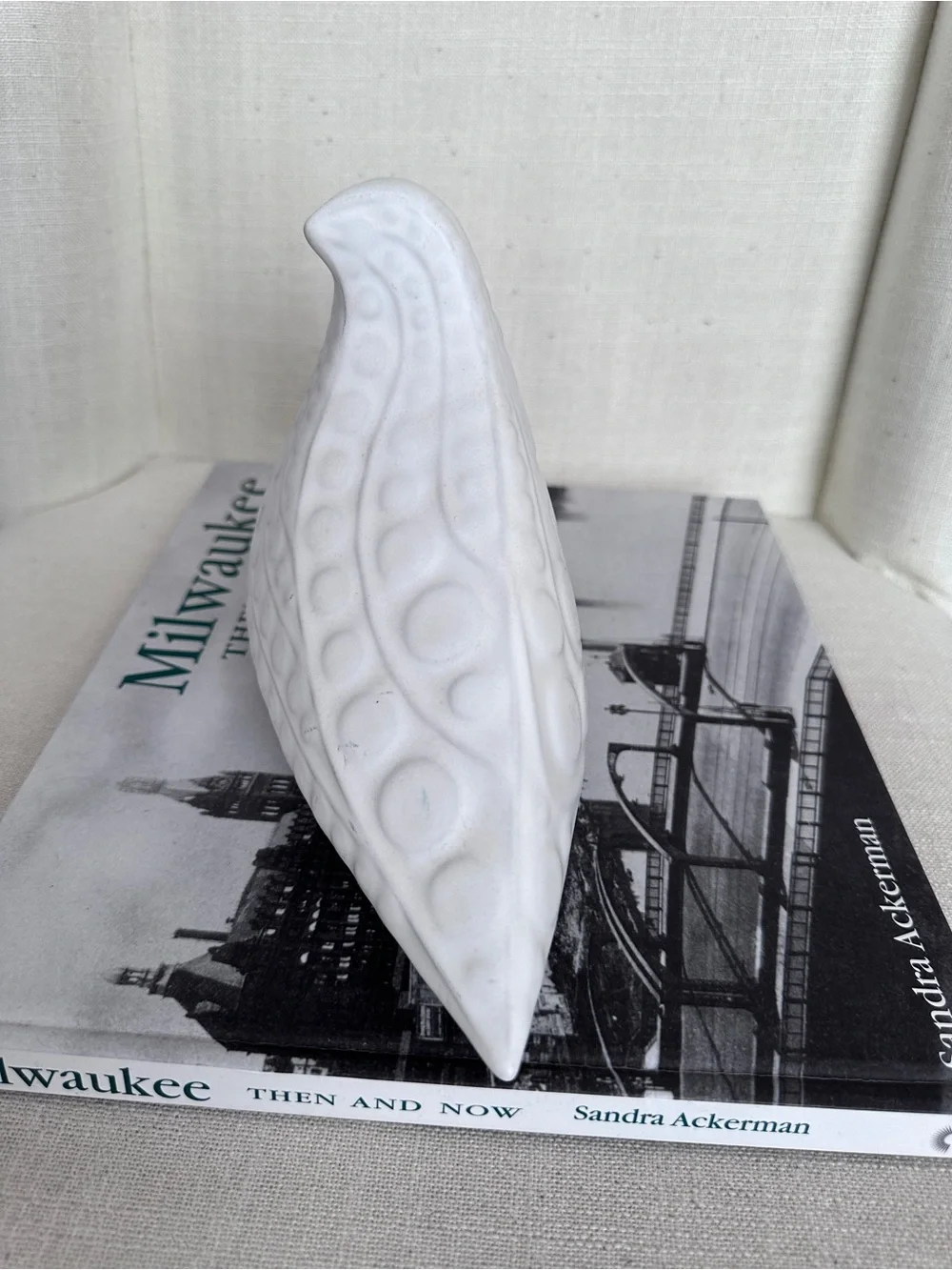 Jonathan Adler Menagerie Medium Teardrop Bird Figurine White Ceramic Matte